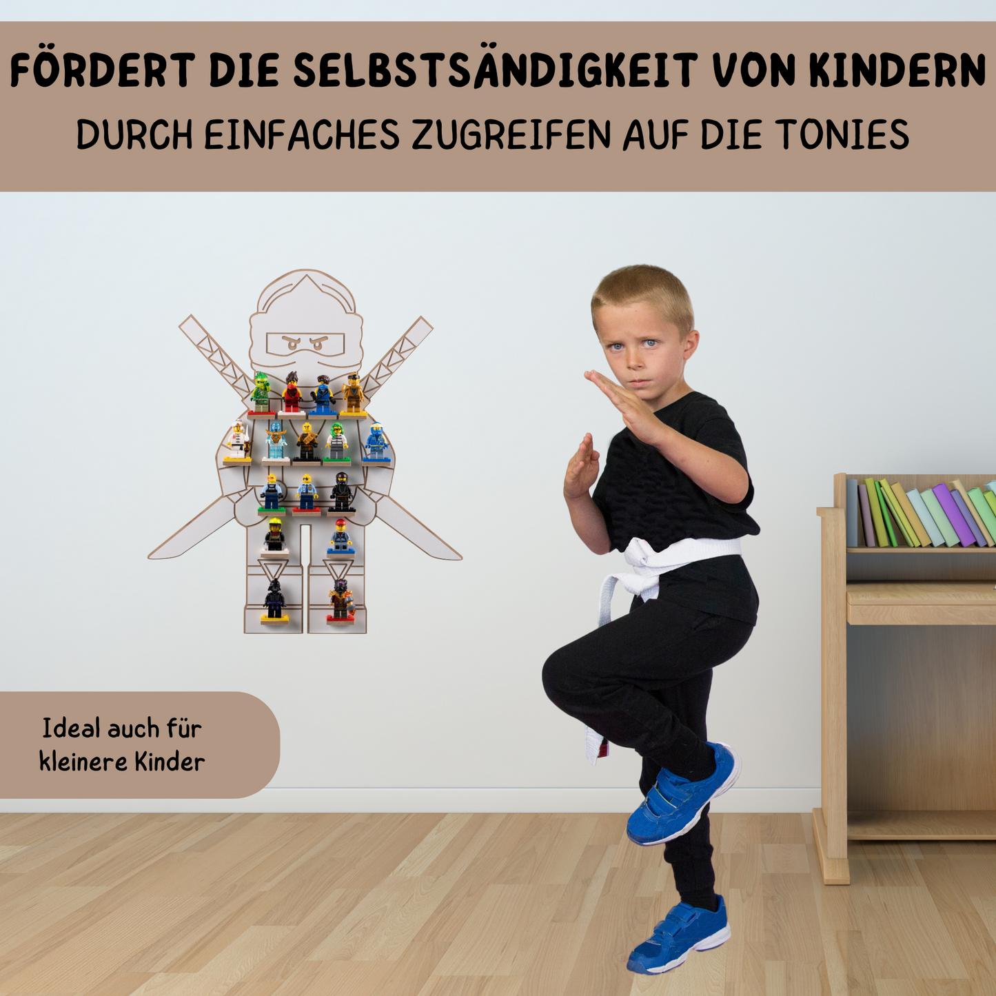 Wandregal für Lego Minifiguren