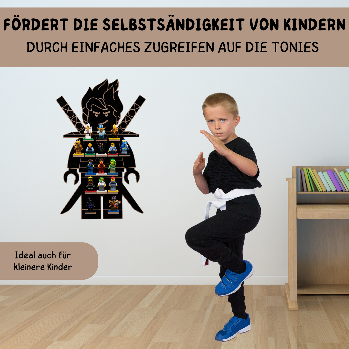 Wandregal für Lego Minifiguren