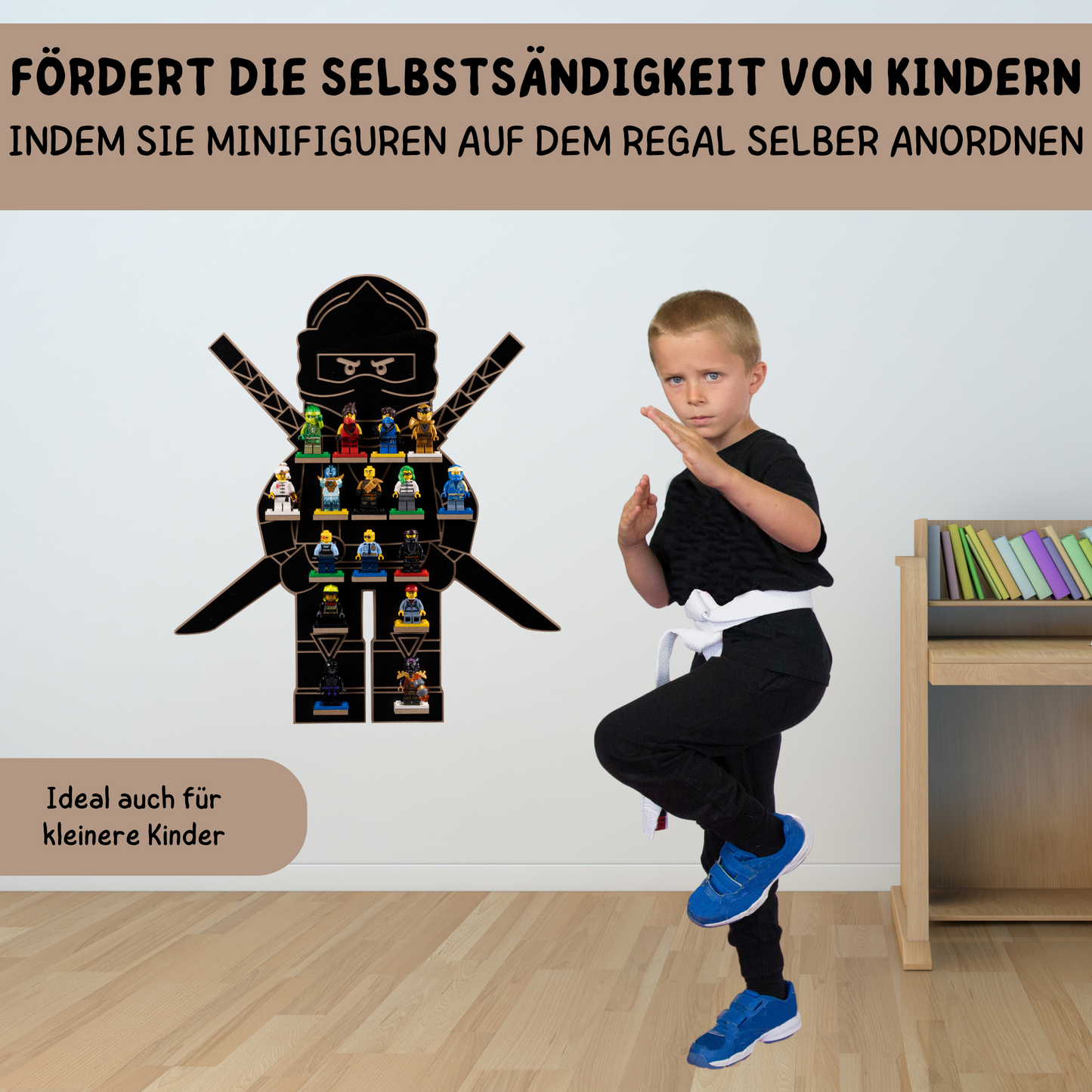 Wandregal für Lego Minifiguren