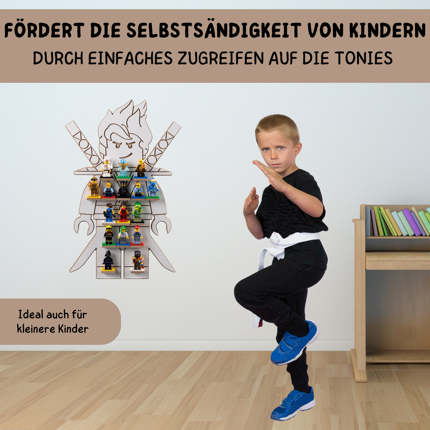 Wandregal für Lego Minifiguren